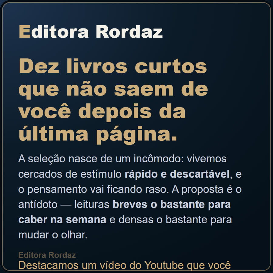 Slide 1 de 6 da edição