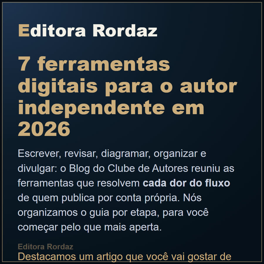 Slide 1 de 6 da edição