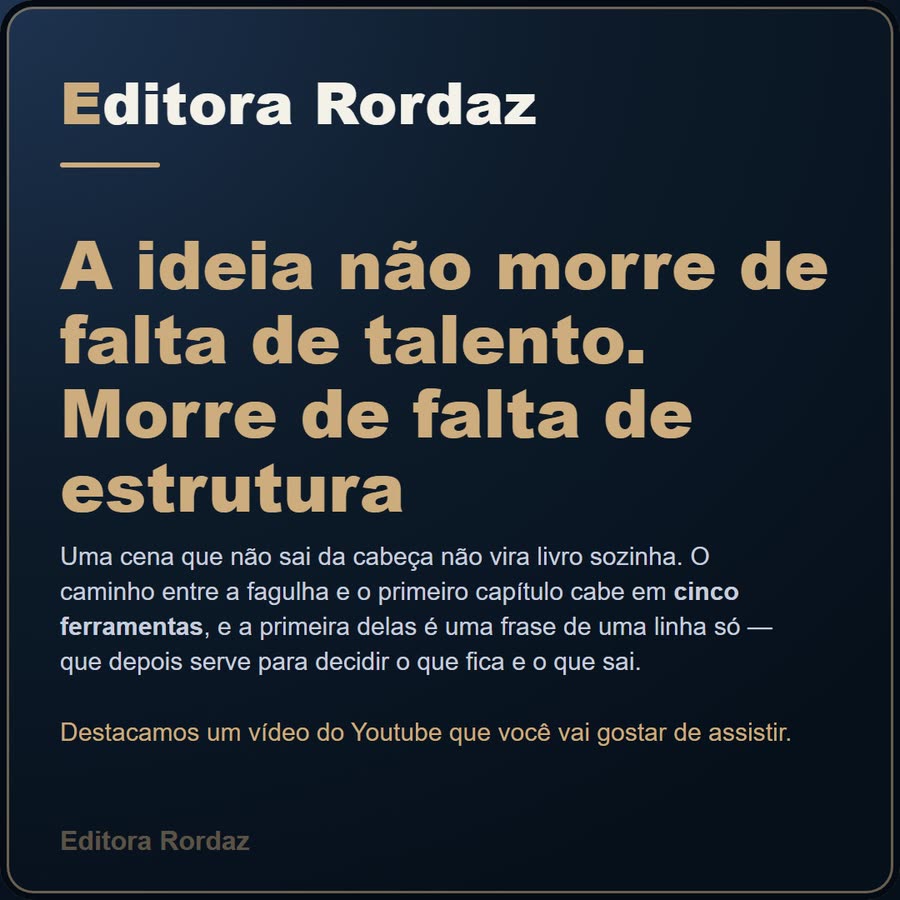 Slide 1 de 6 da edição