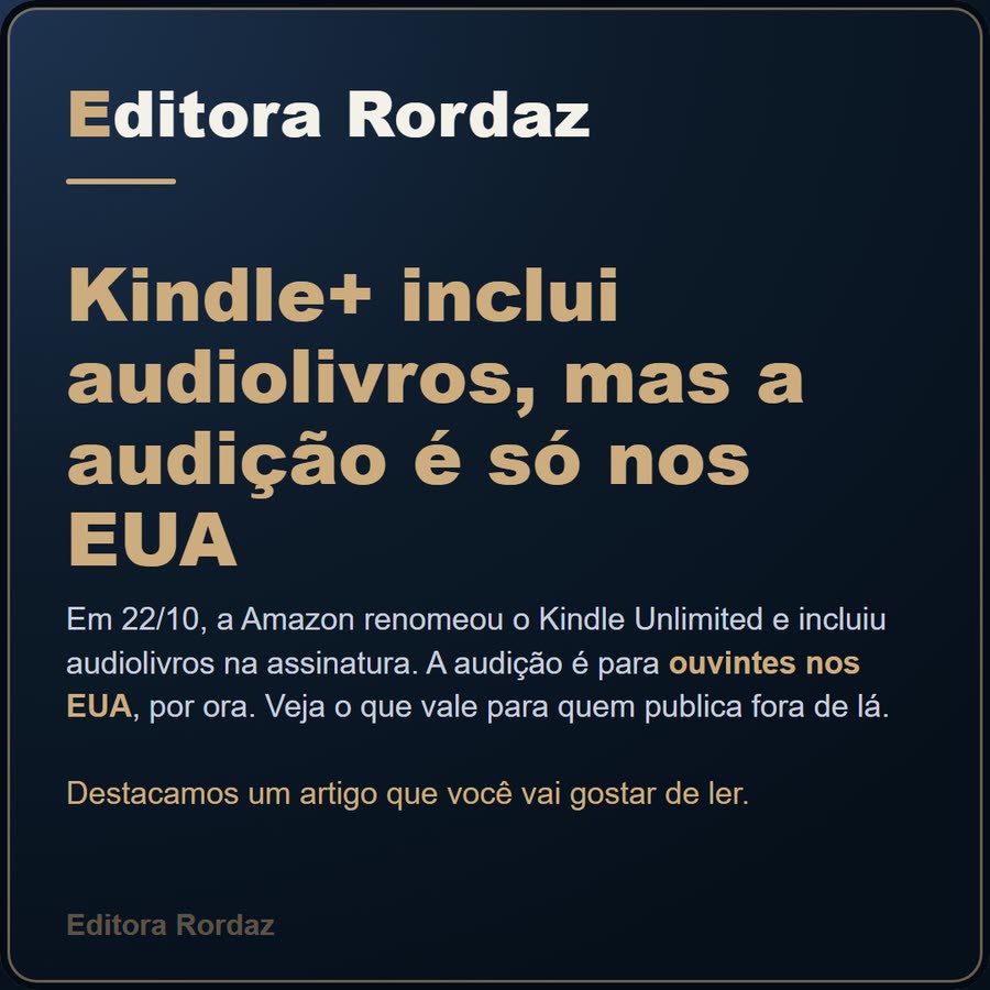 Slide 1 de 6 da edição
