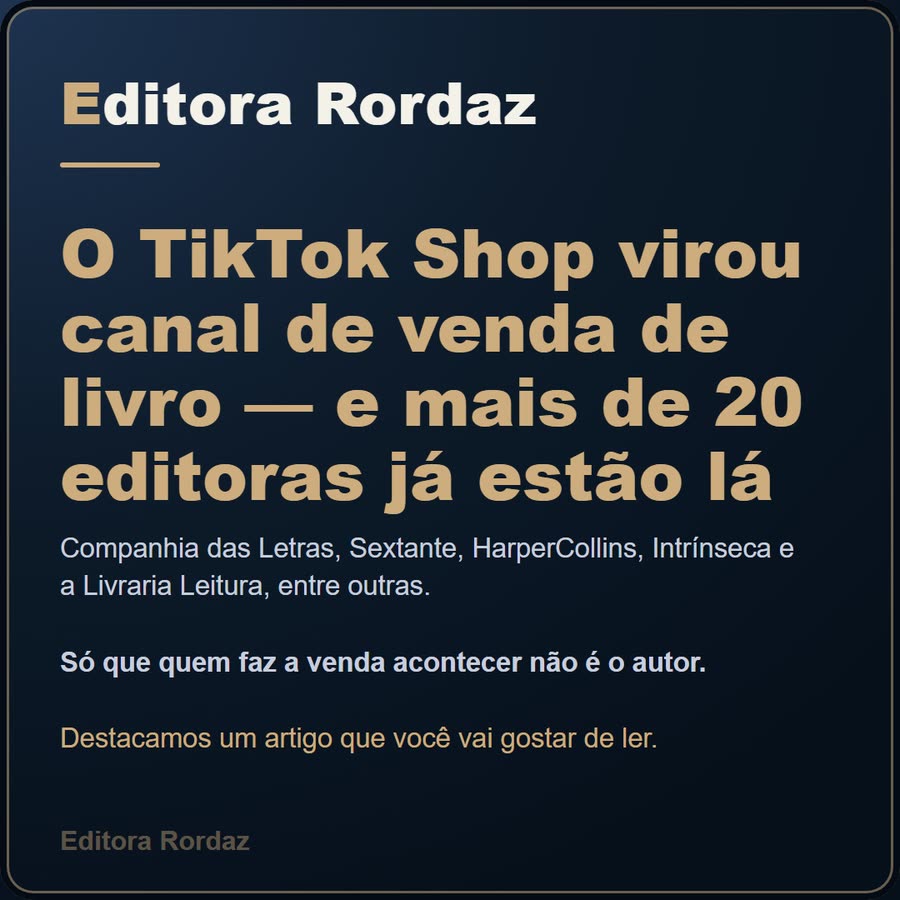 Slide 1 de 6 da edição